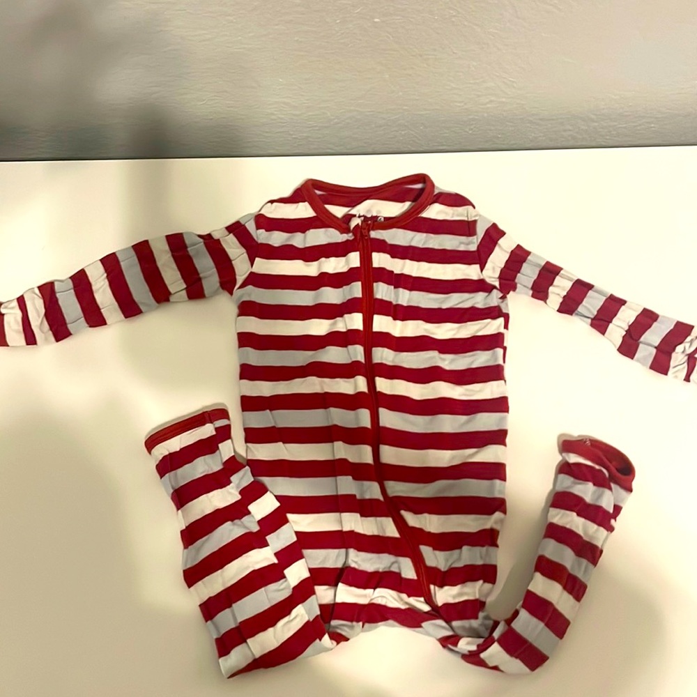 KicKee Pants zippered footless onsie